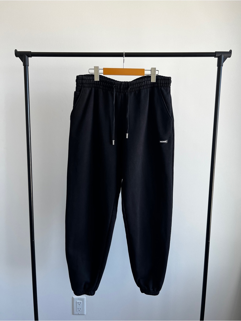 Mackage Black Logo Sweatpants Joggers